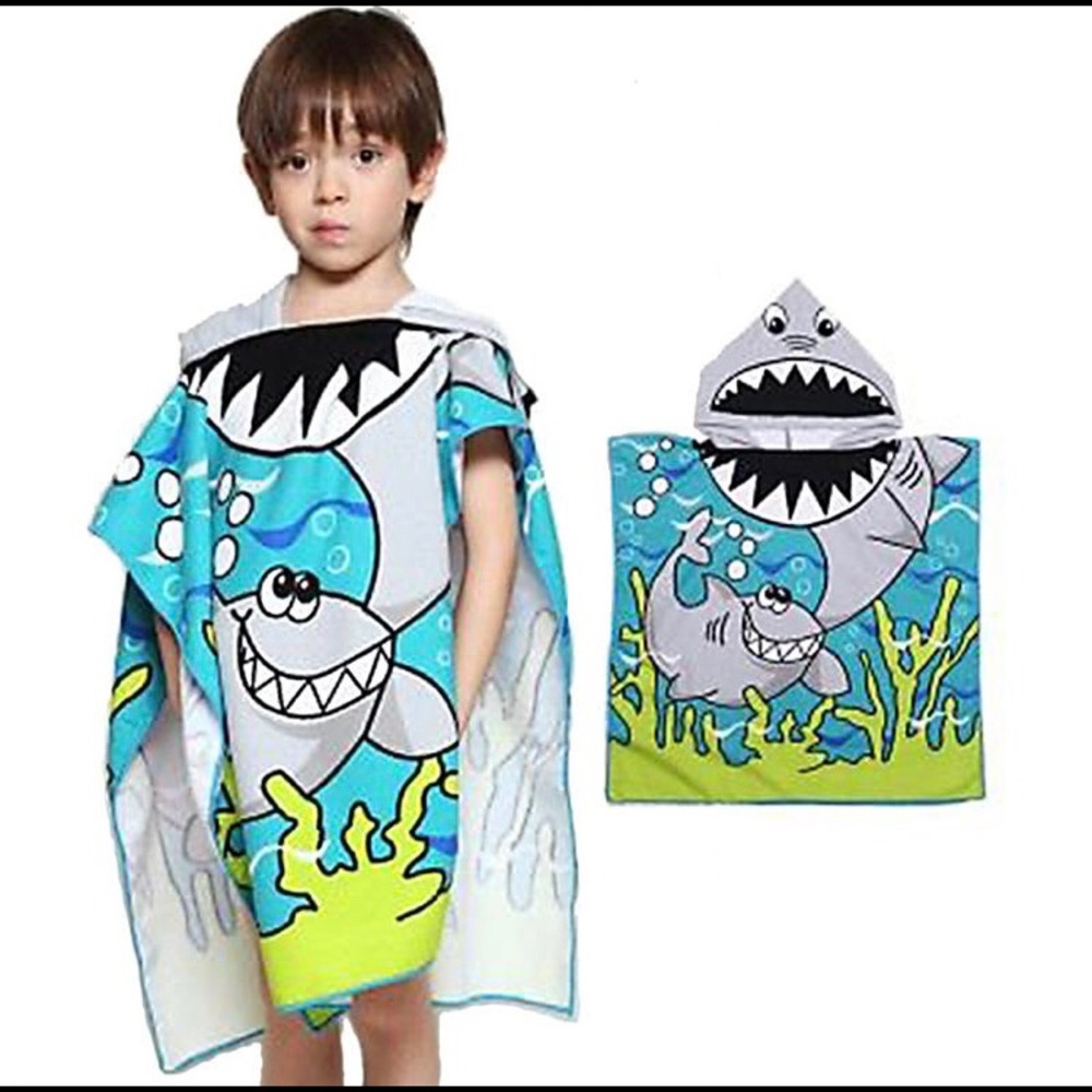 NEW~Shark Hooded Children’s Towel